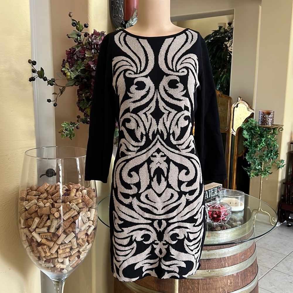 Black and beige nine W. sweater dress size small